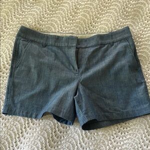 J. Crew Blue Chambray Shorts Casual Style